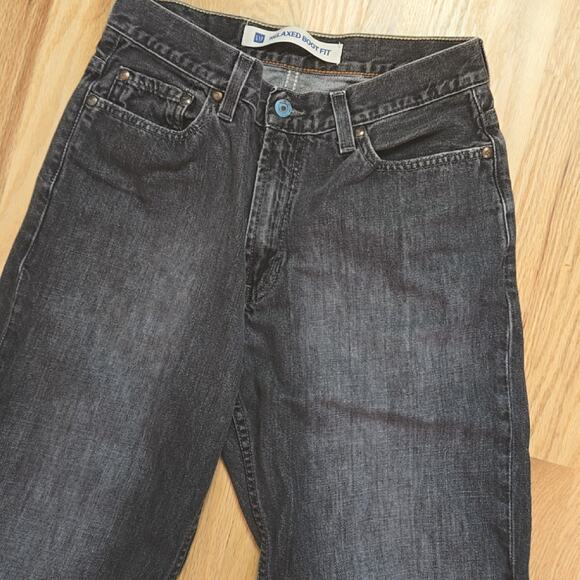 Gap y2k men's Black Relaxed Boot Fit jeans size 29 - Picture 3 of 6